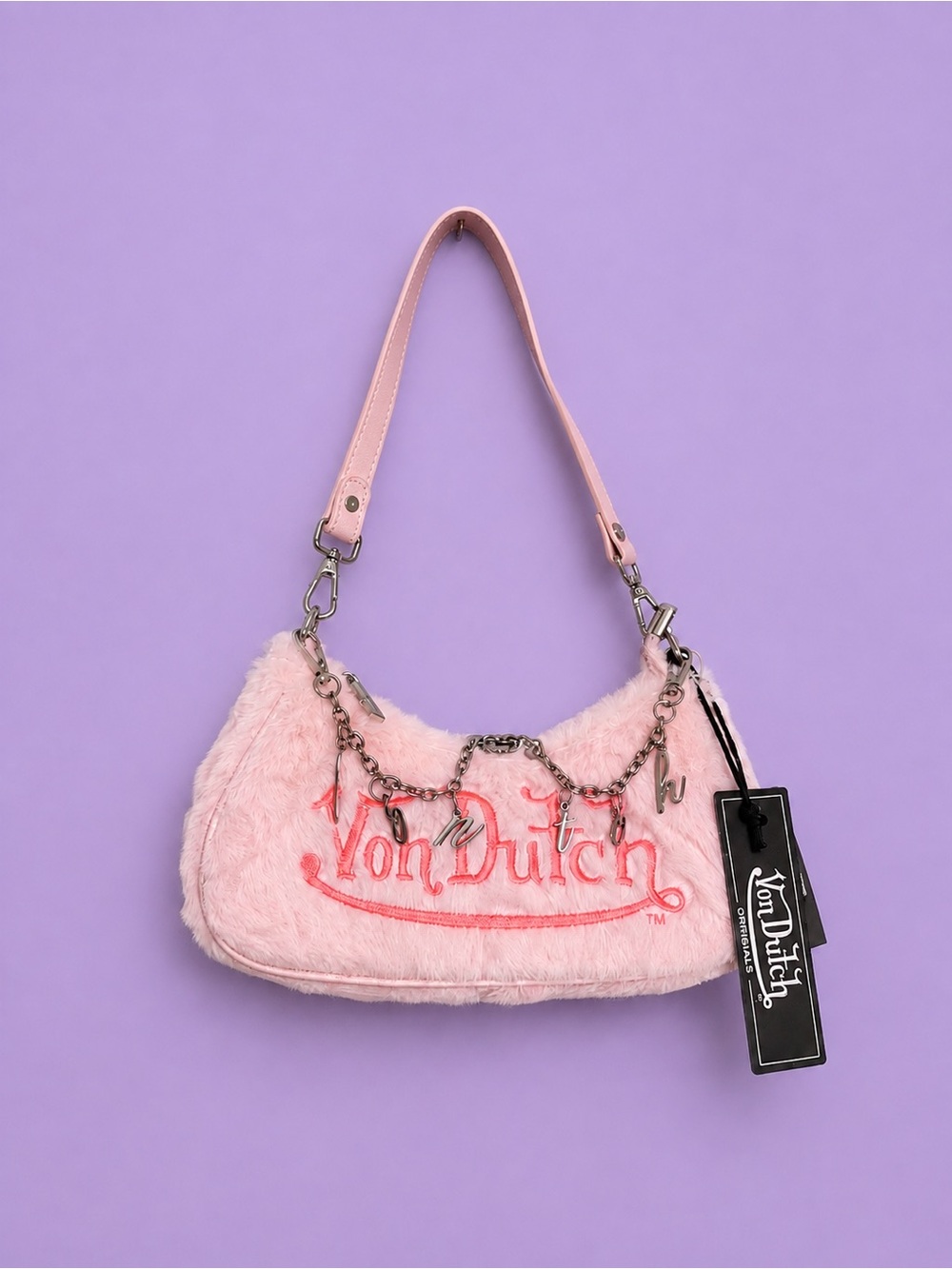 Light Pink Von Dutch Shoulder Bag